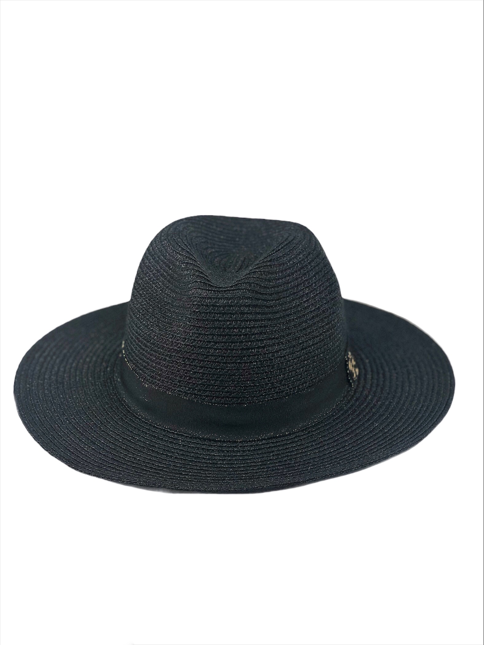 Шляпа черная с широкими полями