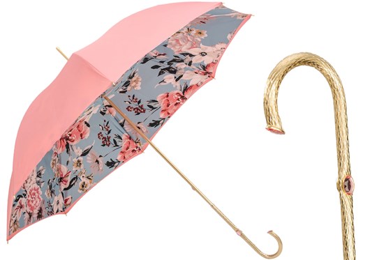 Зонт PASOTTI розовый с цветами